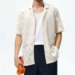 Zara Crochet Textured Shirt